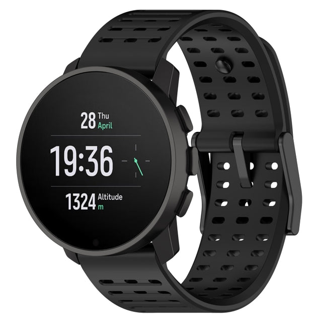 For Suunto 9 Peak Pro / Suunto Vertical Silicone Replacement Watch Band(Black)