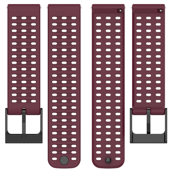 For Suunto 9 Peak Pro / Suunto Vertical Silicone Replacement Watch Band(Wine Red)