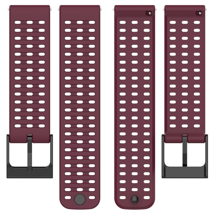 For Suunto 9 Peak Pro / Suunto Vertical Silicone Replacement Watch Band(Wine Red)