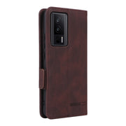 For Xiaomi Poco F5 Pro / Redmi K60 Magnetic Clasp Leather Phone Case(Brown)