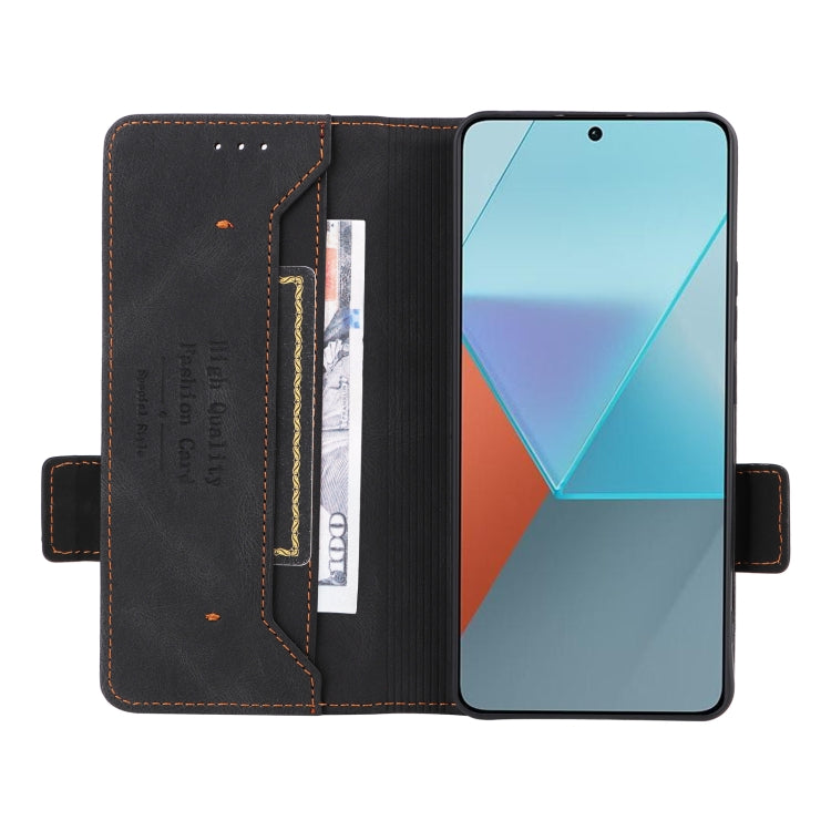 For Xiaomi Redmi Note 13 Pro 5G Magnetic Clasp Leather Phone Case(Black) - Xiaomi Cases by PMC TechLife | Online Shopping South Africa | PMC TechLife | Buy Now Pay Later Mobicred