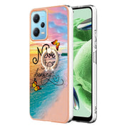 For Xiaomi Redmi Note 12 5G Global/Poco X5 5G Electroplating IMD TPU Phone Case with Ring(Dream Butterfly)