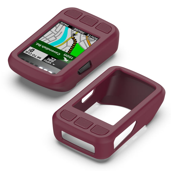 For Wahoo Elemnt Bolt V2 WFCC5 Stopwatch Silicone Protective Case(Wine Red)