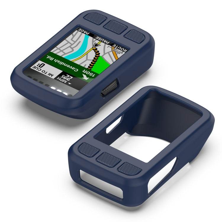 For Wahoo Elemnt Bolt V2 WFCC5 Stopwatch Silicone Protective Case(Midnight Blue)