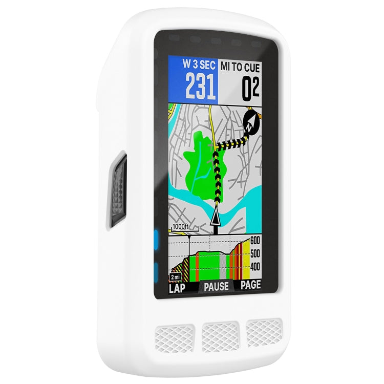 For Wahoo Elemnt Roam WFCC4 Stopwatch Silicone Protective Case(White) - Watch Case by PMC TechLife | Online Shopping South Africa | PMC TechLife