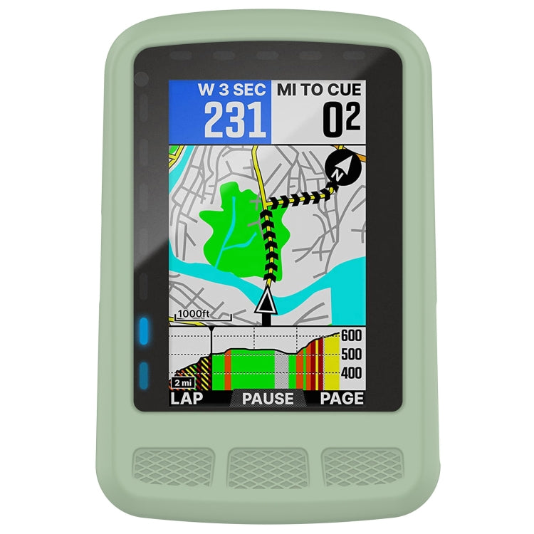 For Wahoo Elemnt Roam WFCC4 Stopwatch Silicone Protective Case(Green) - Watch Case by PMC TechLife | Online Shopping South Africa | PMC TechLife | Buy Now Pay Later Mobicred