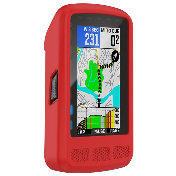 For Wahoo Elemnt Roam WFCC4 Stopwatch Silicone Protective Case(Red)