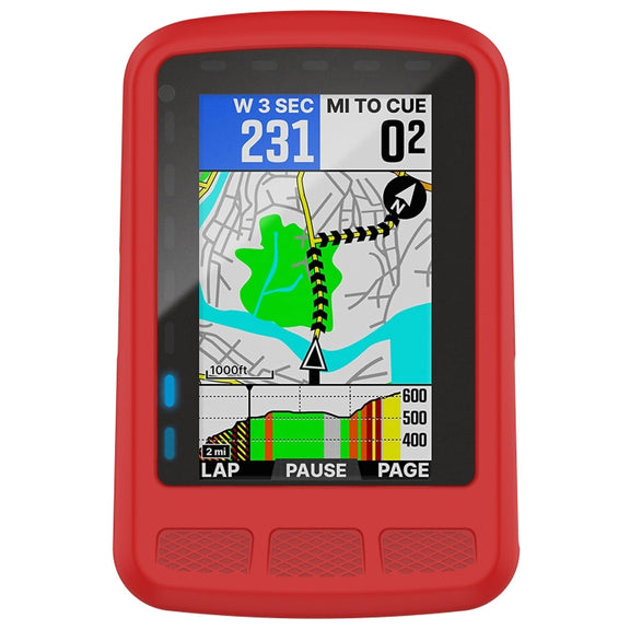 For Wahoo Elemnt Roam WFCC4 Stopwatch Silicone Protective Case(Red)