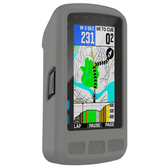 For Wahoo Elemnt Roam WFCC4 Stopwatch Silicone Protective Case(Dark Grey)