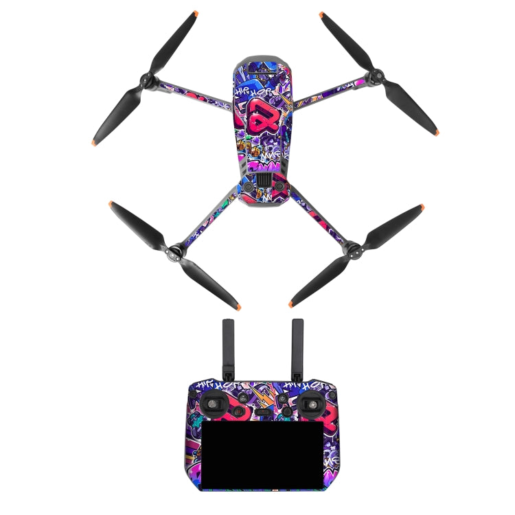 For DJI Mavic 3 Pro / RC Pro Sunnylife Drone Body Remote Control Decorative Stickers Set(Cool Purple) - Stickers by Sunnylife | Online Shopping South Africa | PMC TechLife | Buy Now Pay Later Mobicred