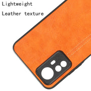 For Xiaomi Redmi Note 12S 4G Sewing Cow Pattern Skin PC + PU + TPU Phone Case(Orange)