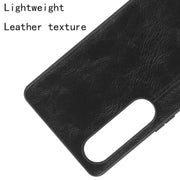 For Sony Xperia 1 V Sewing Cow Pattern Skin PC + PU + TPU Phone Case(Black)