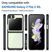 For Samsung Galaxy Z Flip5 Colorful Series Acrylic + TPU Phone Case(Black)