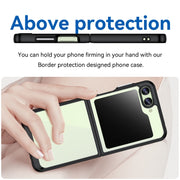 For Samsung Galaxy Z Flip5 Colorful Series Acrylic + TPU Phone Case(Black)