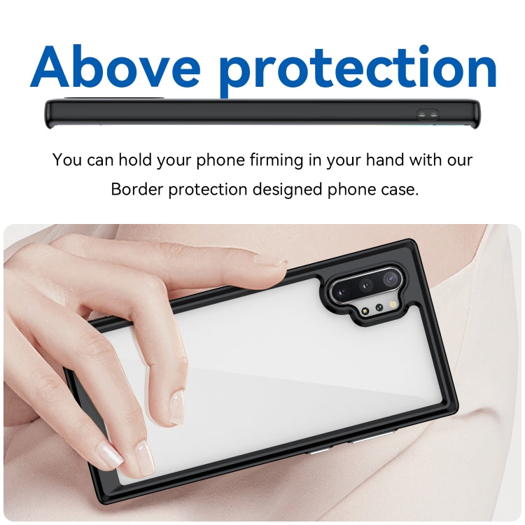 For Samsung Galaxy Note10+ Colorful Series Acrylic + TPU Phone Case(Black) - free shipping - PMC TechLife - Order now!