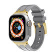 AP Silicone Watch Band For Apple Watch 8 45mm(Gold Grey) - Watch Bands by PMC TechLife | Online Shopping South Africa | PMC TechLife