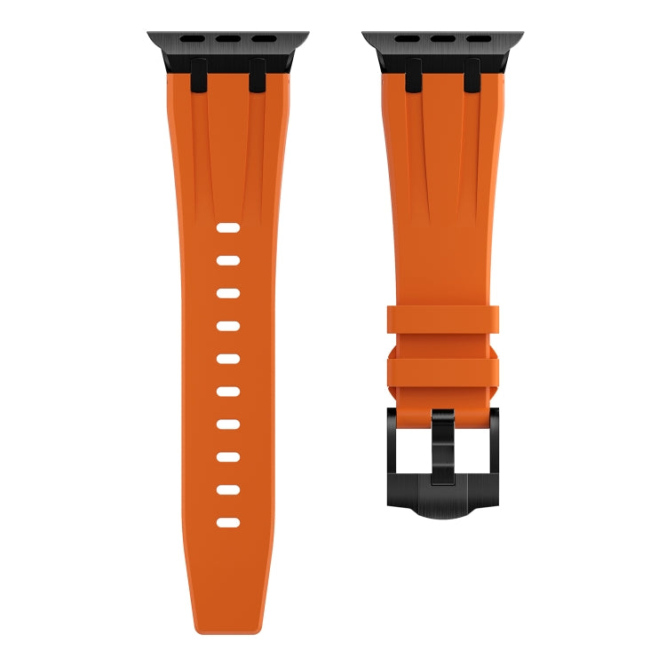 AP Silicone Watch Band For Apple Watch 5 40mm(Black Orange) - Watch Bands by PMC TechLife | Online Shopping South Africa | PMC TechLife