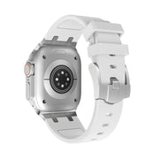 AP Silicone Watch Band For Apple Watch 4 44mm(Silver White)