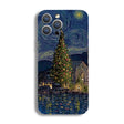 For iPhone 14 Plus Precise Hole Oil Painting Pattern PC Phone Case(Castle) - iPhone 14 Plus Cases by PMC TechLife | Online Shopping South Africa | PMC TechLife