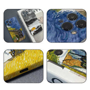 For iPhone SE 2022 / 2020 / 8 / 7 Precise Hole Oil Painting Pattern PC Phone Case(Handcart)