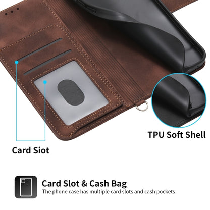 For Honor 90 5G Skin Feel Flowers Embossed Wallet Leather Phone Case(Brown) - free shipping - PMC Jewellery - Order now!