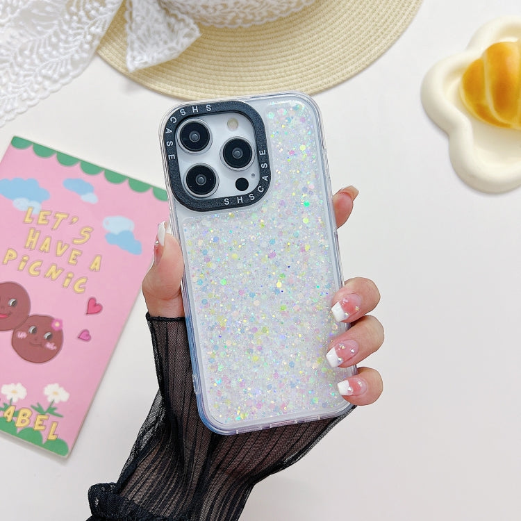 For iPhone 13 Noctilucent Light Drip Glue Shockproof Phone Case(White)