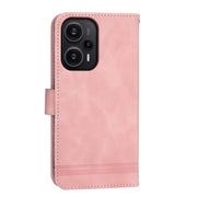 For Xiaomi Redmi Note 12 Turbo 5G/Poco F5 Dierfeng Dream Line TPU + PU Leather Phone Case(Pink)