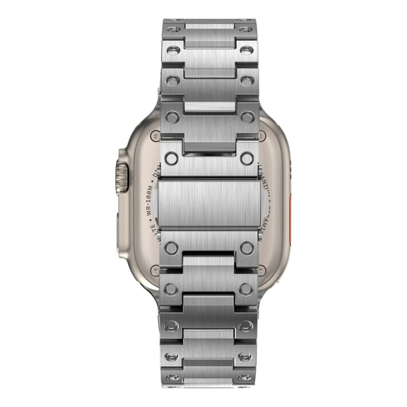 Double Rows Metal Watch Band For Apple Watch 38mm(Silver)