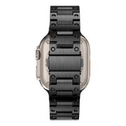Double Rows Metal Watch Band For Apple Watch SE 2023 44mm(Black)
