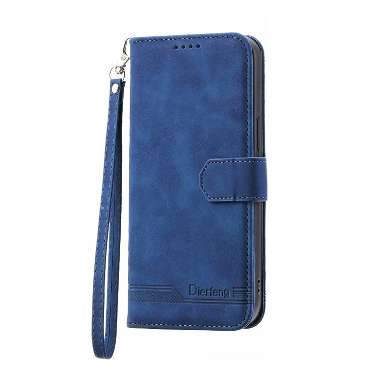 For Honor 90 5G Dierfeng Dream Line TPU Hybrid PU Leather Phone Case(Blue) - free shipping - PMC TechLife - Order now!