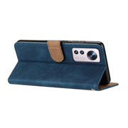 For Xiaomi 12 Pro Seven Butterflies Embossed Leather Phone Case(Blue)