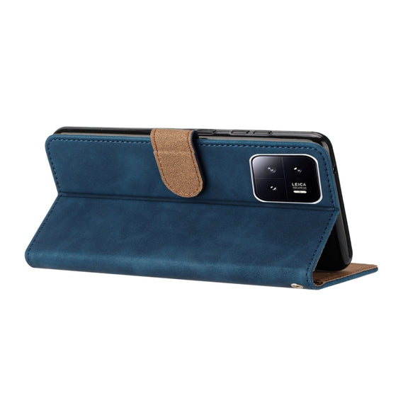 For Xiaomi 13 Pro Seven Butterflies Embossed Leather Phone Case(Blue)