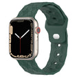 Football Texture Silicone Watch Band For Apple Watch 7 45mm(Pine Green) - Watch Bands by PMC TechLife | Online Shopping South Africa | PMC TechLife