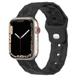Football Texture Silicone Watch Band For Apple Watch SE 2022 44mm(Dark Grey) - Watch Bands by PMC TechLife | Online Shopping South Africa | PMC TechLife