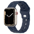 Football Texture Silicone Watch Band For Apple Watch SE 2022 44mm(Midnight Blue) - Watch Bands by PMC TechLife | Online Shopping South Africa | PMC TechLife