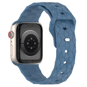 Football Texture Silicone Watch Band For Apple Watch 6 40mm(Blue)