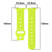 Football Texture Silicone Watch Band For Apple Watch SE 40mm(Wine Red)