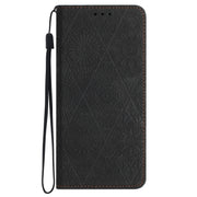 For Samsung Galaxy S21 5G Ethnic Embossed Adsorption Leather Phone Case(Black)