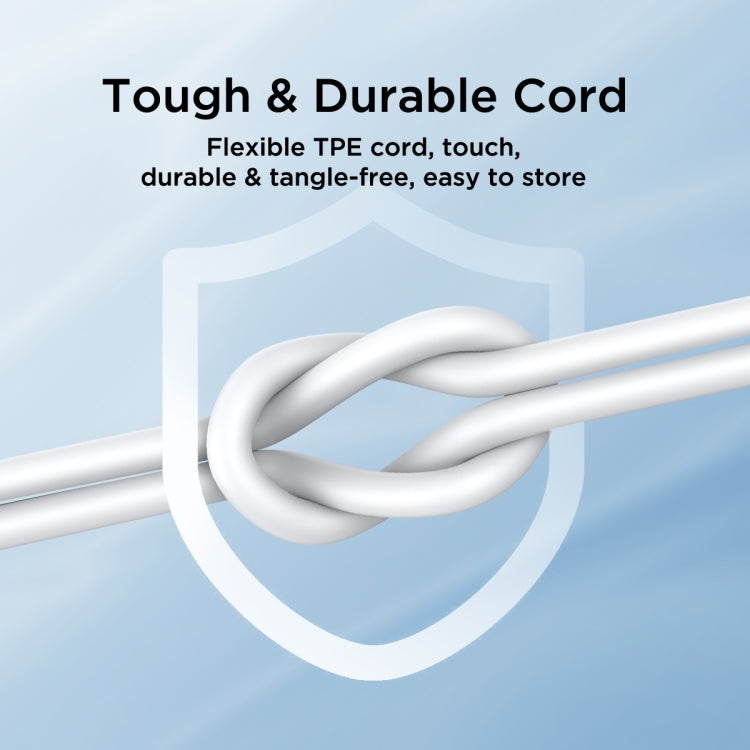 JOYROOM JR-EC06 Type-C Metal In-Ear Wired Earphone, Length: 1.2m(White) - Type-C Earphone by JOYROOM | Online Shopping South Africa | PMC TechLife