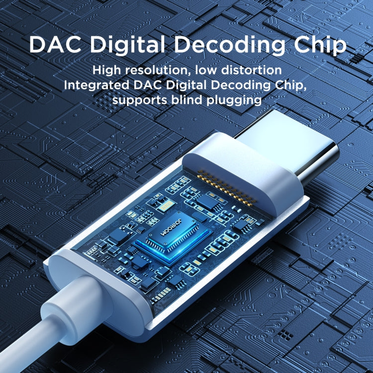 JOYROOM JR-EC06 Type-C Metal In-Ear Wired Earphone, Length: 1.2m(White) - Type-C Earphone by JOYROOM | Online Shopping South Africa | PMC TechLife