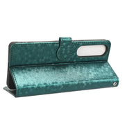 For Sony Xperia 1 V Honeycomb Dot Texture Leather Phone Case(Green)