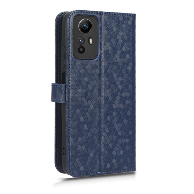 For Xiaomi Redmi Note 12S 4G Honeycomb Dot Texture Leather Phone Case(Blue) - free shipping - PMC TechLife - Order now!
