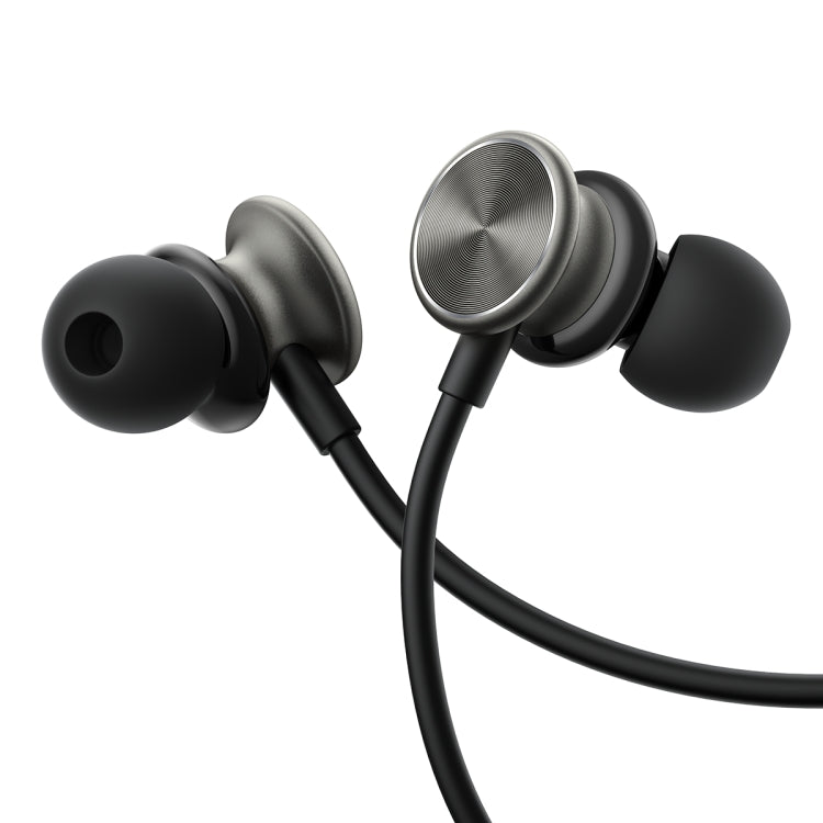 JOYROOM JR-EW03 3.5mm In-Ear Metal Wired Earphone, Length: 1.2m(Black) - In Ear Wired Earphone by JOYROOM | Online Shopping South Africa | PMC TechLife