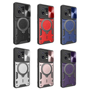 For Xiaomi 13 Pro CD Texture Sliding Camshield Magnetic Holder Phone Case(Black)