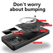 For Xiaomi 13 Pro CD Texture Sliding Camshield Magnetic Holder Phone Case(Black)