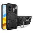 For Xiaomi Poco M5 5G CD Texture Sliding Camshield Magnetic Holder Phone Case(Black) - free shipping - PMC TechLife - Order now!