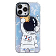 For iPhone 14 Plus Astronaut Pattern Shockproof PC Protective Phone Case(White with Telescope) - free shipping - PMC TechLife - Order now!