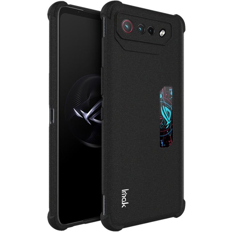 For Asus ROG Phone 7 Pro/Phone 7 Ultimate imak Shockproof Airbag TPU Phone Case(Matte Black) - ASUS Cases by imak | Online Shopping South Africa | PMC TechLife | Buy Now Pay Later Mobicred