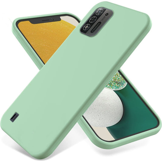 For ZTE Blade A52 Lite Pure Color Liquid Silicone Shockproof Phone Case(Green) - free shipping - PMC Jewellery - Order now!