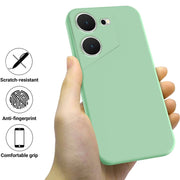 For Tecno Pova 5 Pure Color Liquid Silicone Shockproof Phone Case(Green)